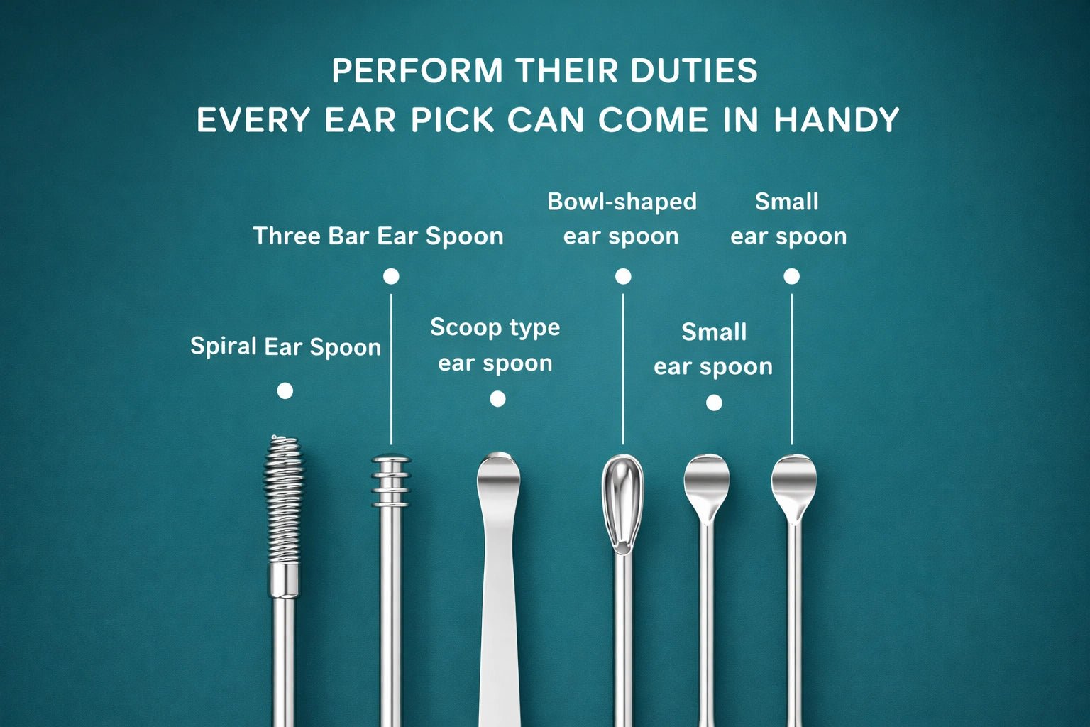 6 - IN - 1 STAINLESS STEEL EAR WAX REMOVAL KIT - ZIGTREND