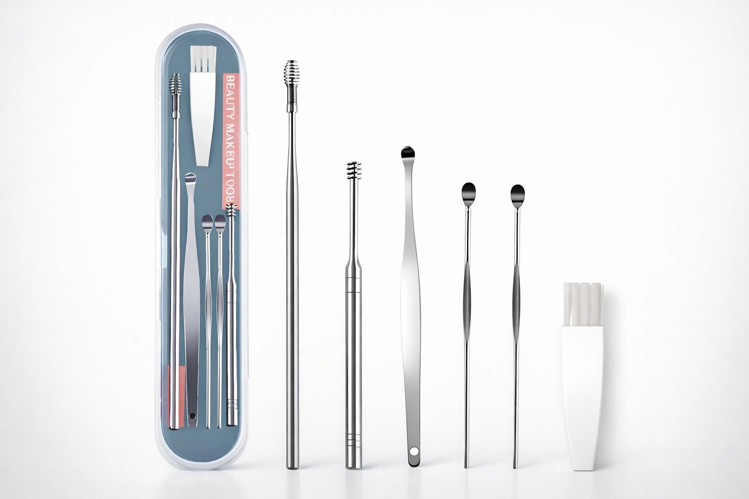 6 - IN - 1 STAINLESS STEEL EAR WAX REMOVAL KIT - ZIGTREND