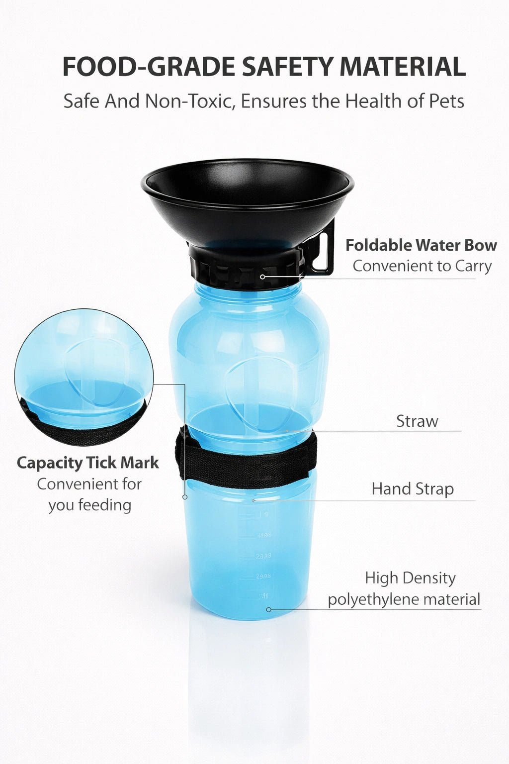 PORTABLE PET WATER BOTTLE - ZIGTREND