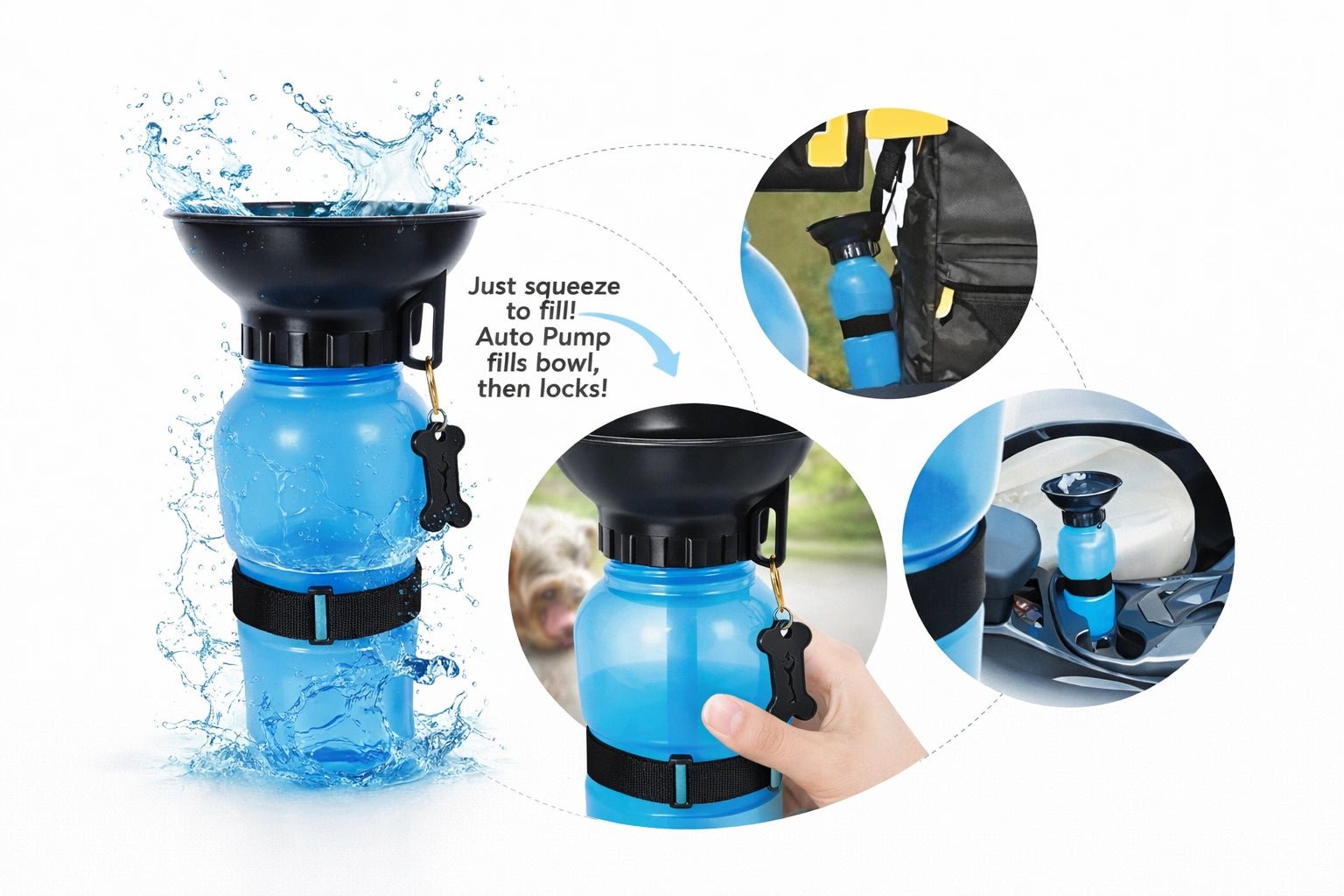 PORTABLE PET WATER BOTTLE - ZIGTREND
