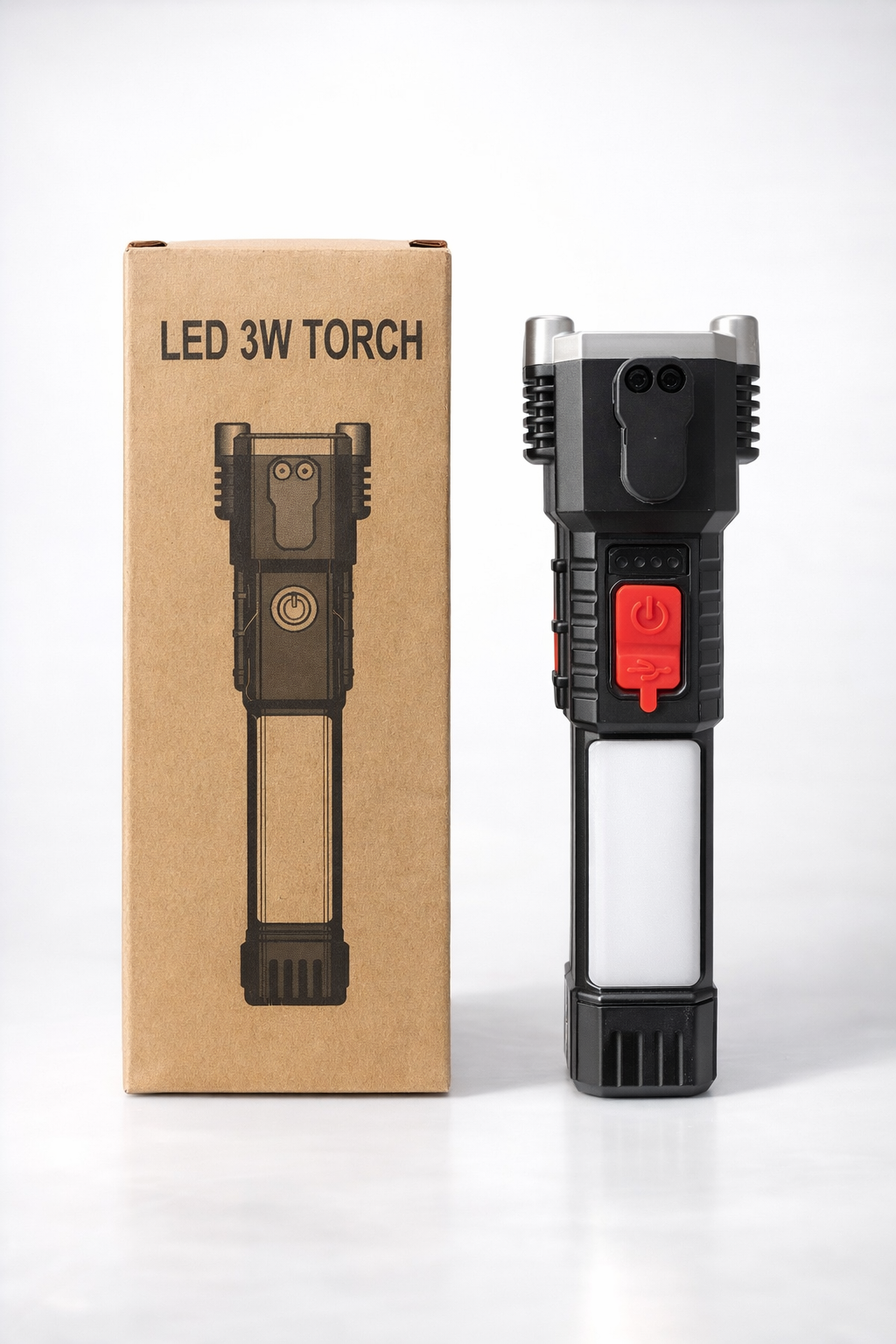 MULTI-FUNCTIONAL WORK PORTABLE HAMMER LED FLASHLIGHT