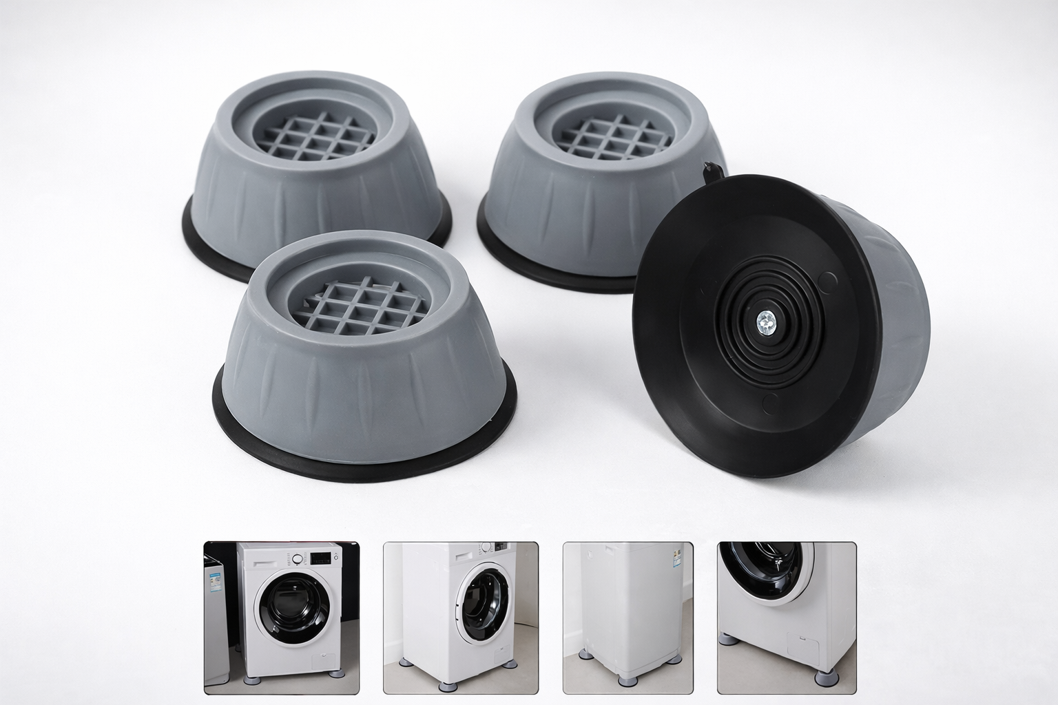 ANTI-VIBRATION PADS FOR WASHING MACHINE & OTHER APPLIANCES (PACK OF 4)