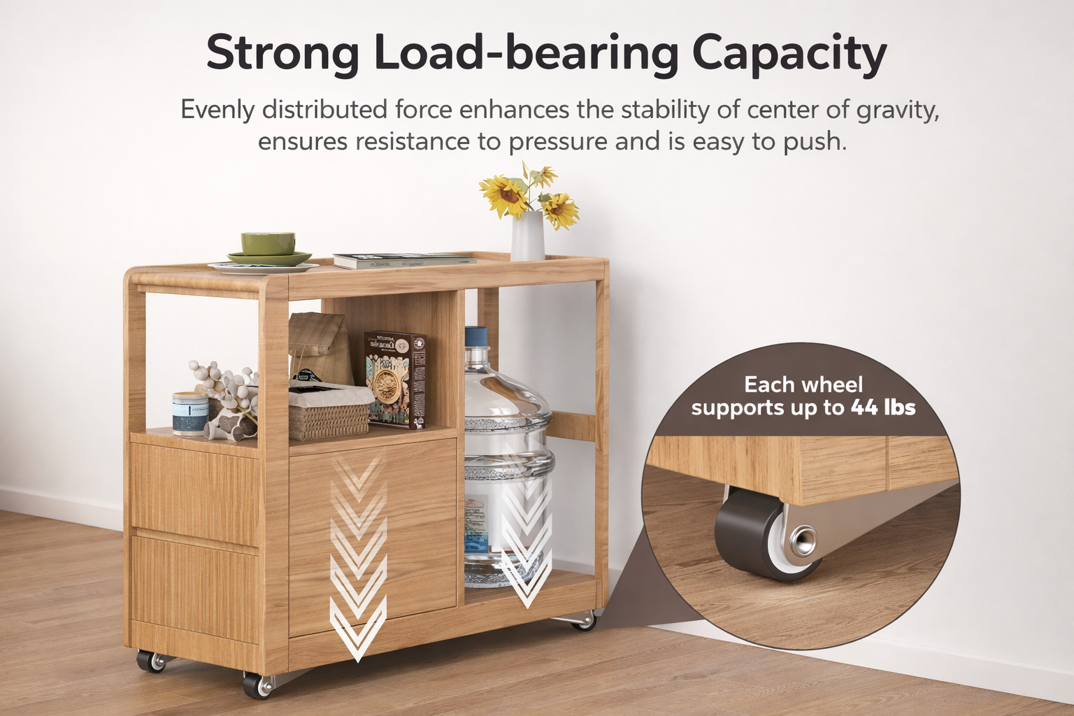 HEAVY DUTY SMALL CASTER WHEELS FOR FURTINURE (4 PCS)