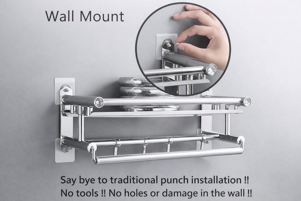 HEAVY DUTY SELF-ADHESIVE NAIL FREE WALL HOOKS