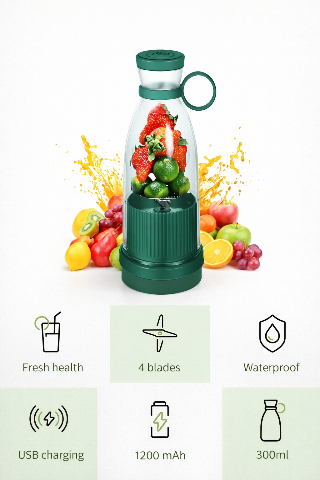 PORTABLE MINI JUICER BLENDER