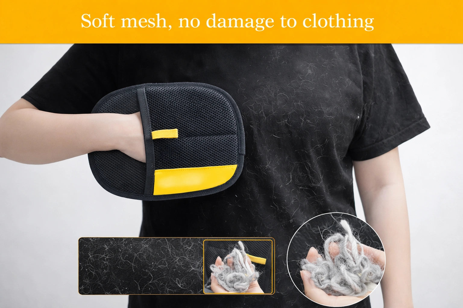 PET HAIR REMOVAL GLOVES