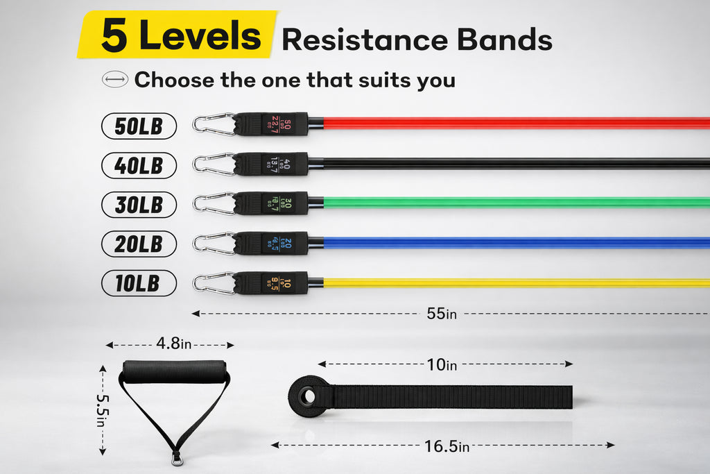 HEAVY RESISTANCE BAND SET
