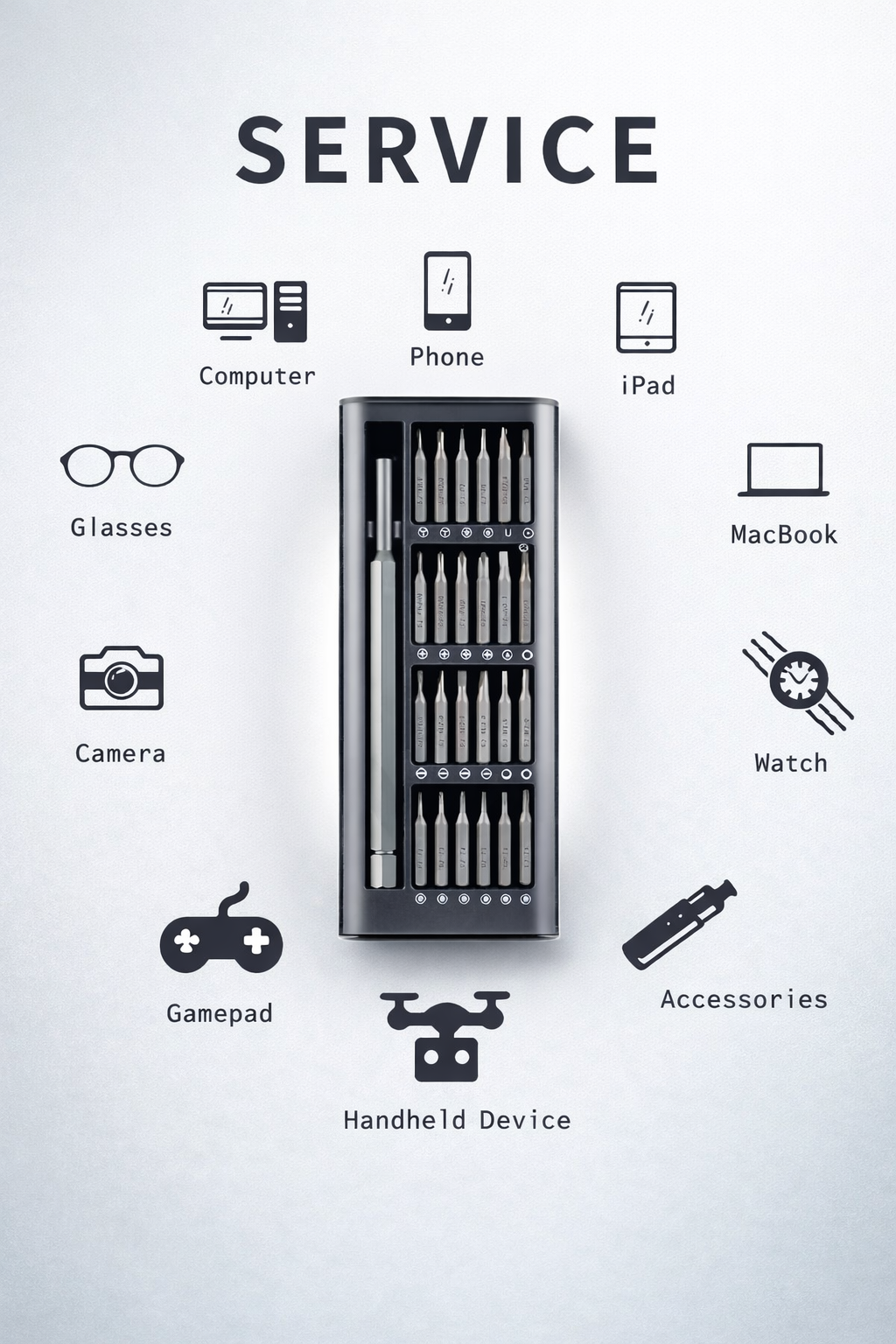 24-IN-1 PRECISION MAGNETIC SCREWDRIVER SET