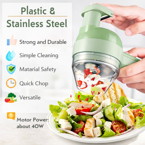 4-IN-1 PORTABLE ELECTRIC VEGETABLE CUTTER