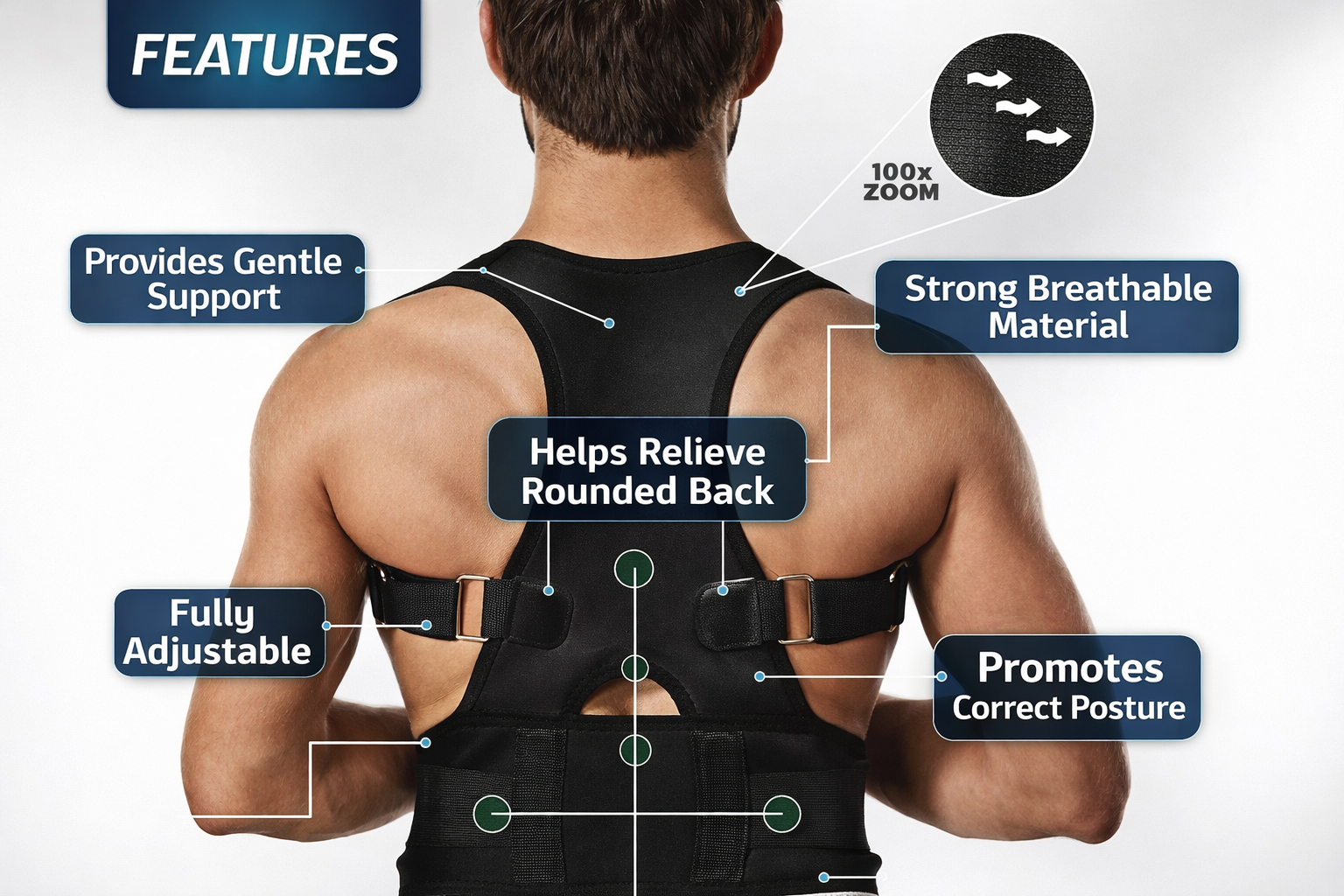 UNISEX POSTURE CORRECTOR BELT