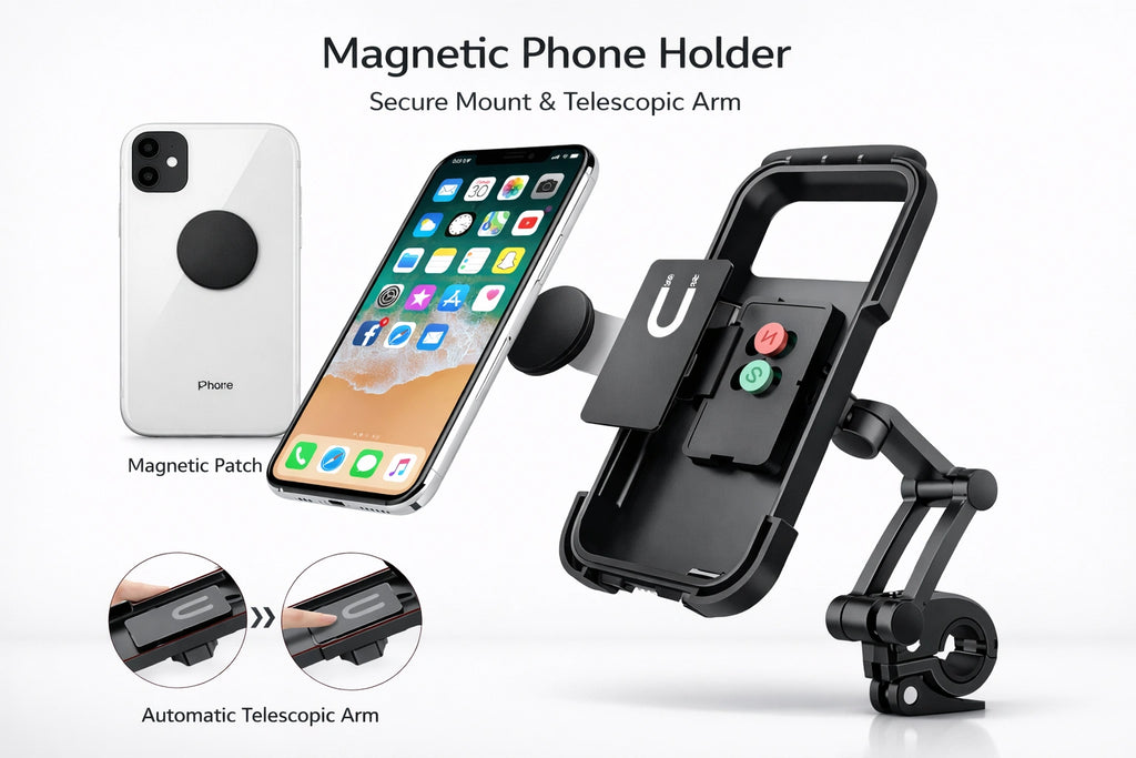 UNIVERSAL 360° ROTATING WATERPROOF BIKE MOBILE PHONE HOLDER