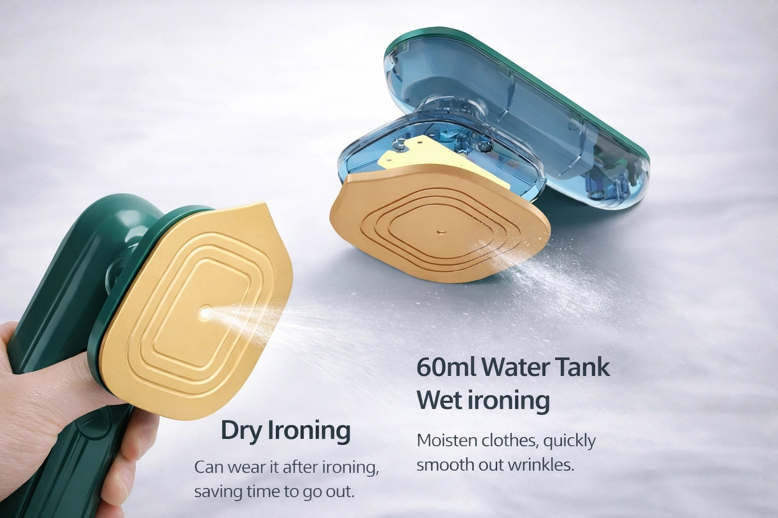 PORTABLE TRAVEL IRON & GARMENTS STEAMER