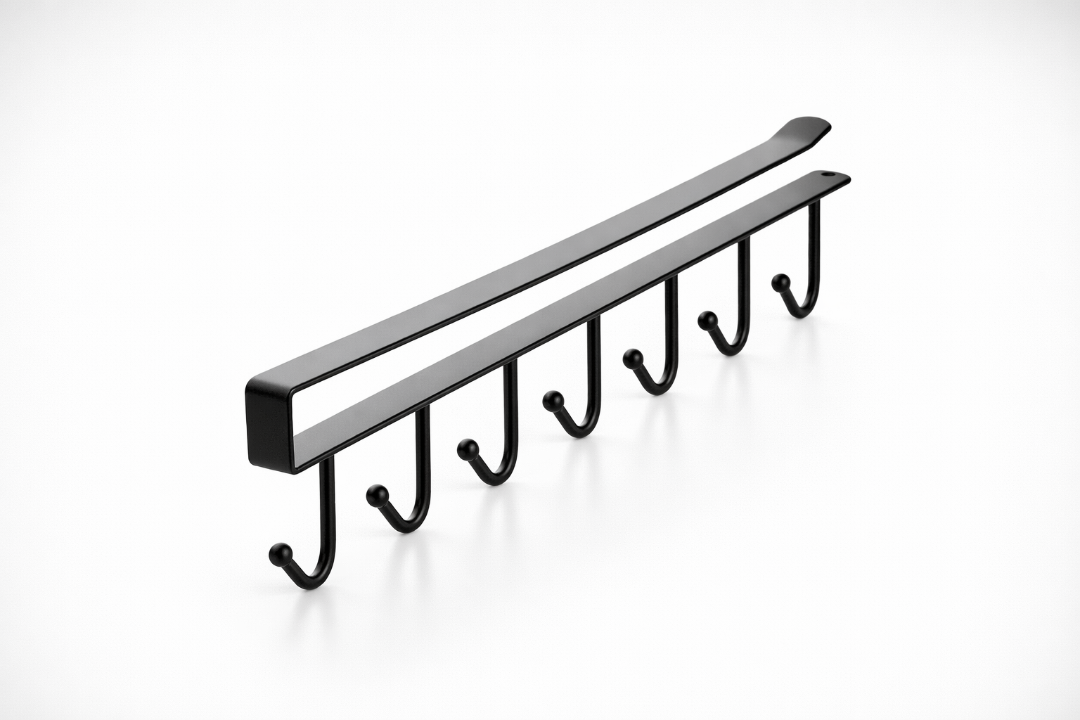 UNDER CABINET MUG & WINE GLASS STORAGE HOOK RACK