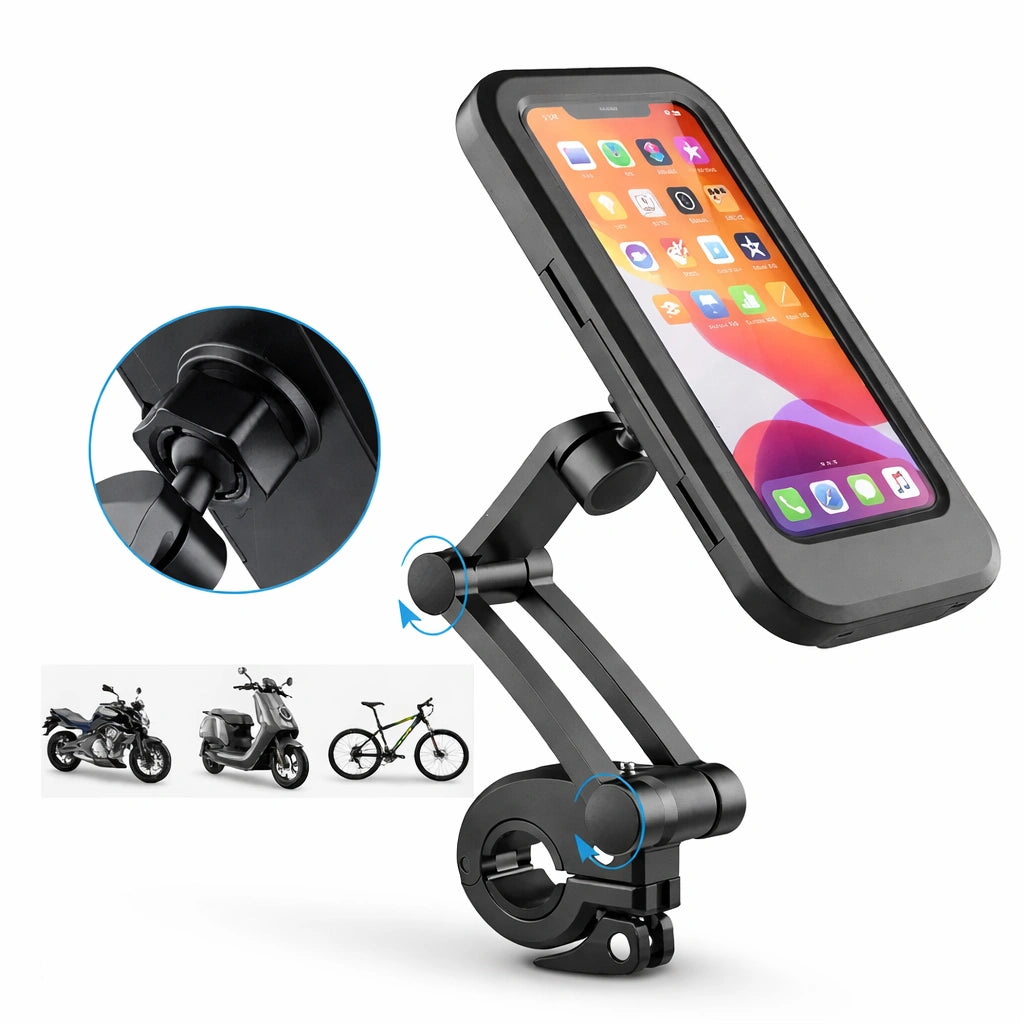 UNIVERSAL 360° ROTATING WATERPROOF BIKE MOBILE PHONE HOLDER
