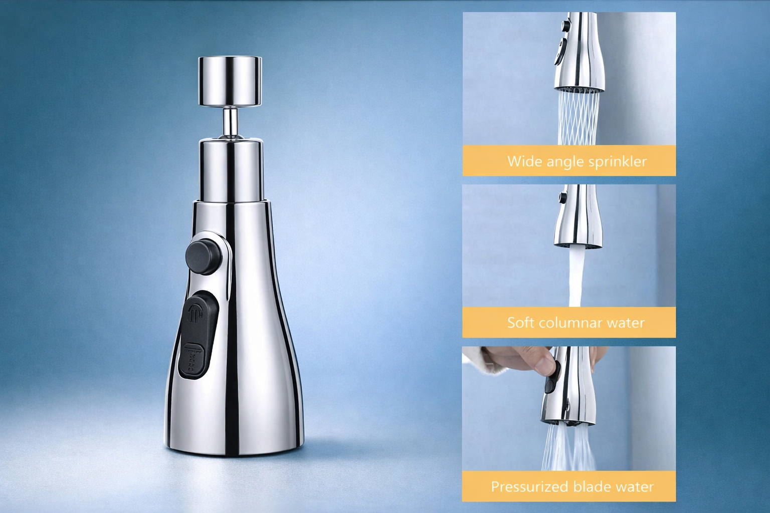 3-MODE KITCHEN SINK FAUCETS