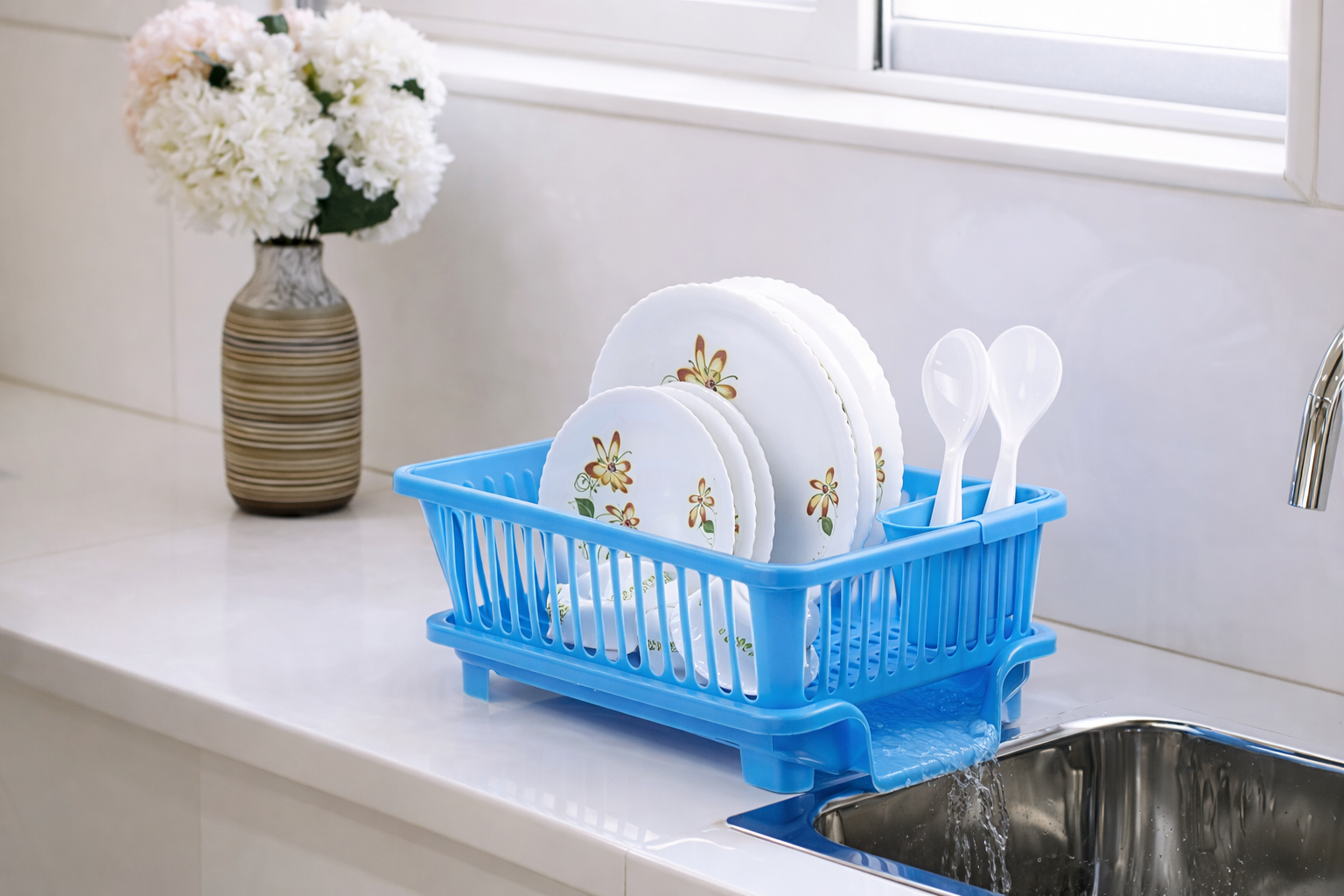 3-IN-1 KITCHEN DISH DRAINER