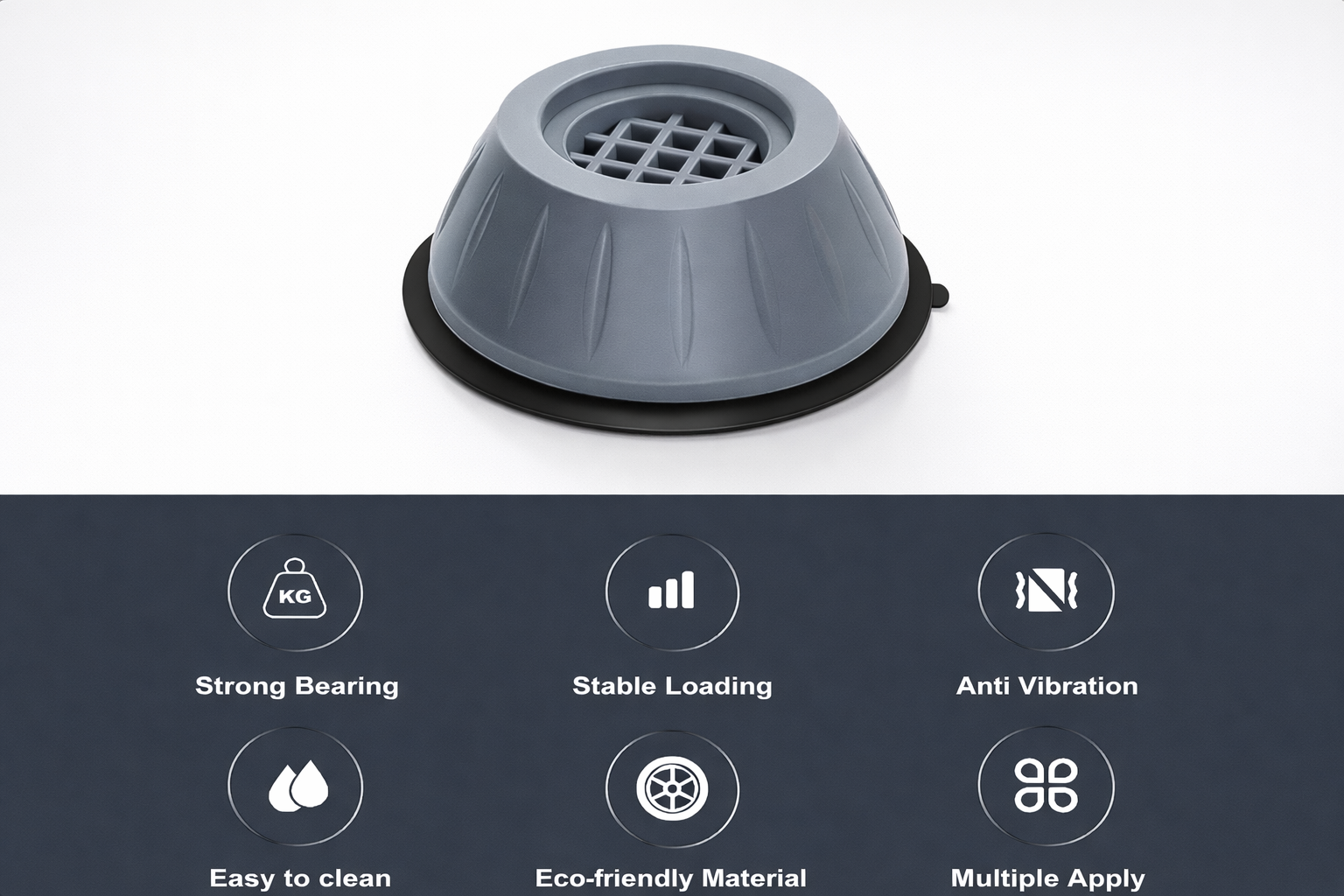 ANTI-VIBRATION PADS FOR WASHING MACHINE & OTHER APPLIANCES (PACK OF 4)