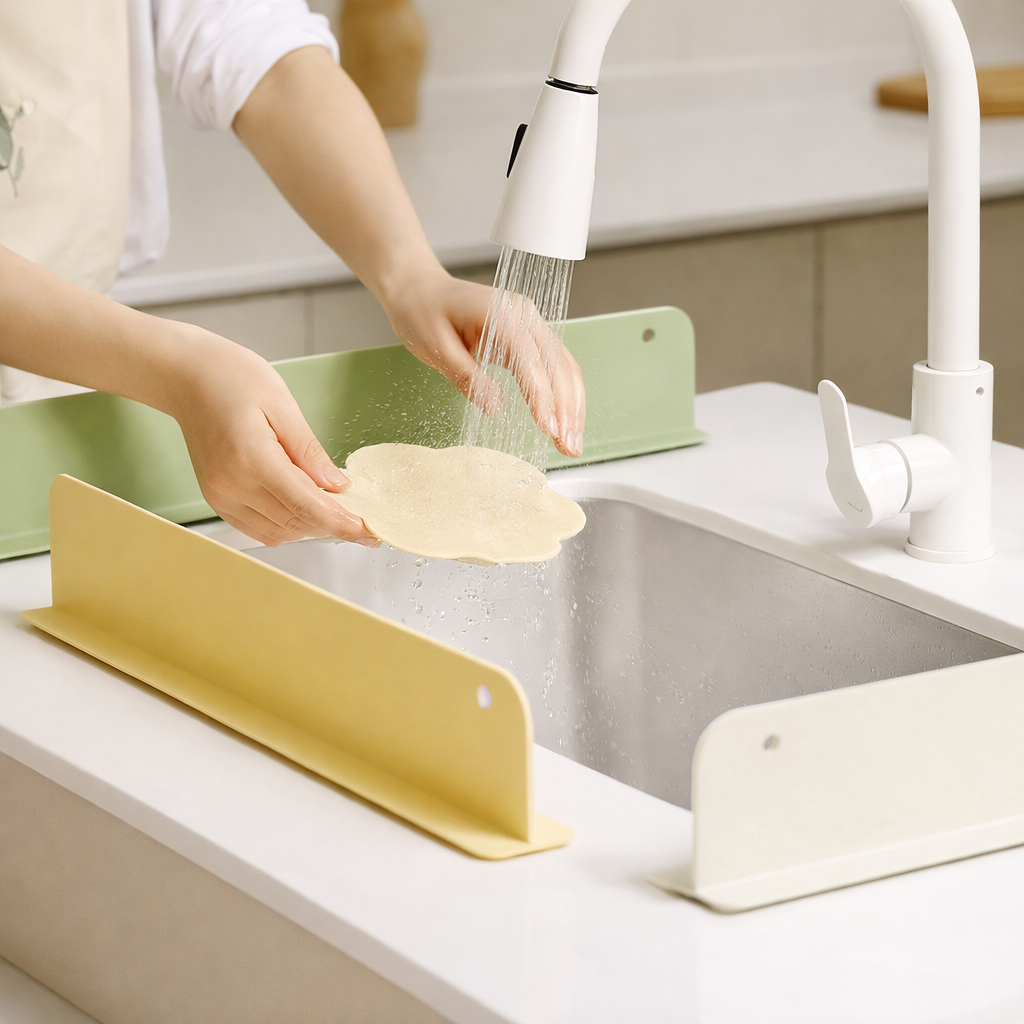 SILICONE SINK SPLASH GUARD WATER BAFFLE (PACK OF 2)