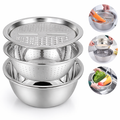 3-IN-1 MULTI-FUNCTIONAL GRATER BASIN WITH STAINLESS STEEL COLANDER