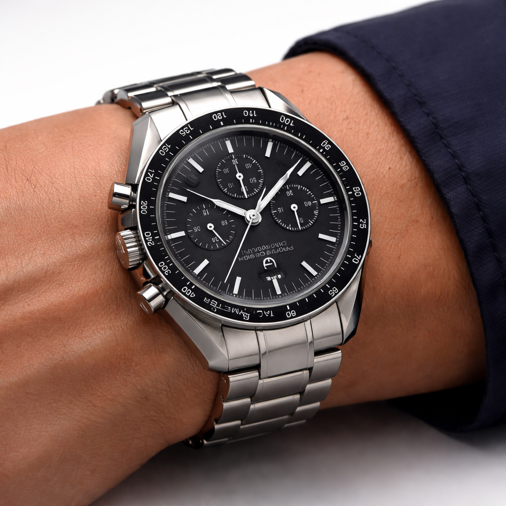 BD SILVER STAINLESS STEEL STRAP ANALOG WATCH FOR MEN