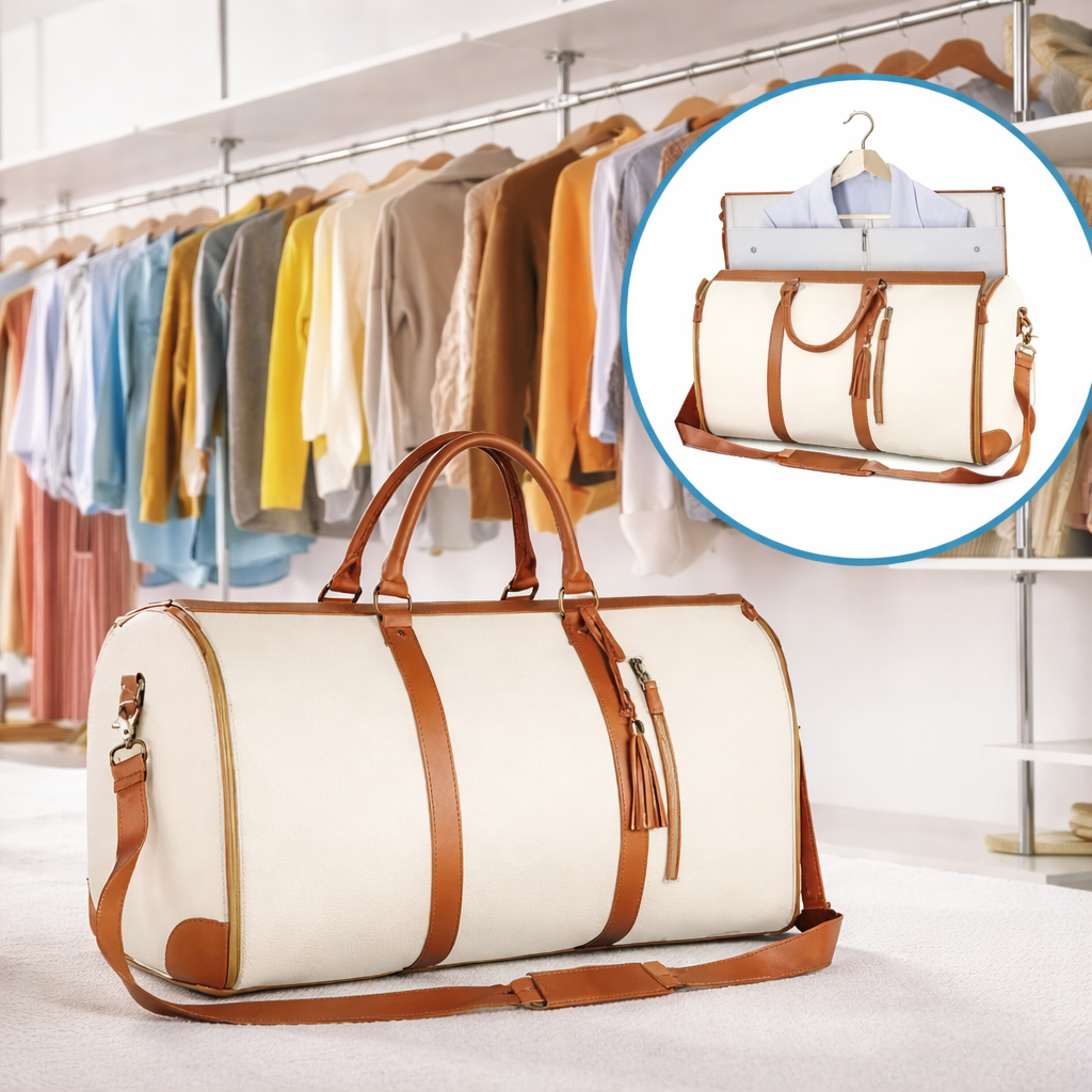 CONVERTIBLE GARMENT BAG FOR TRAVEL