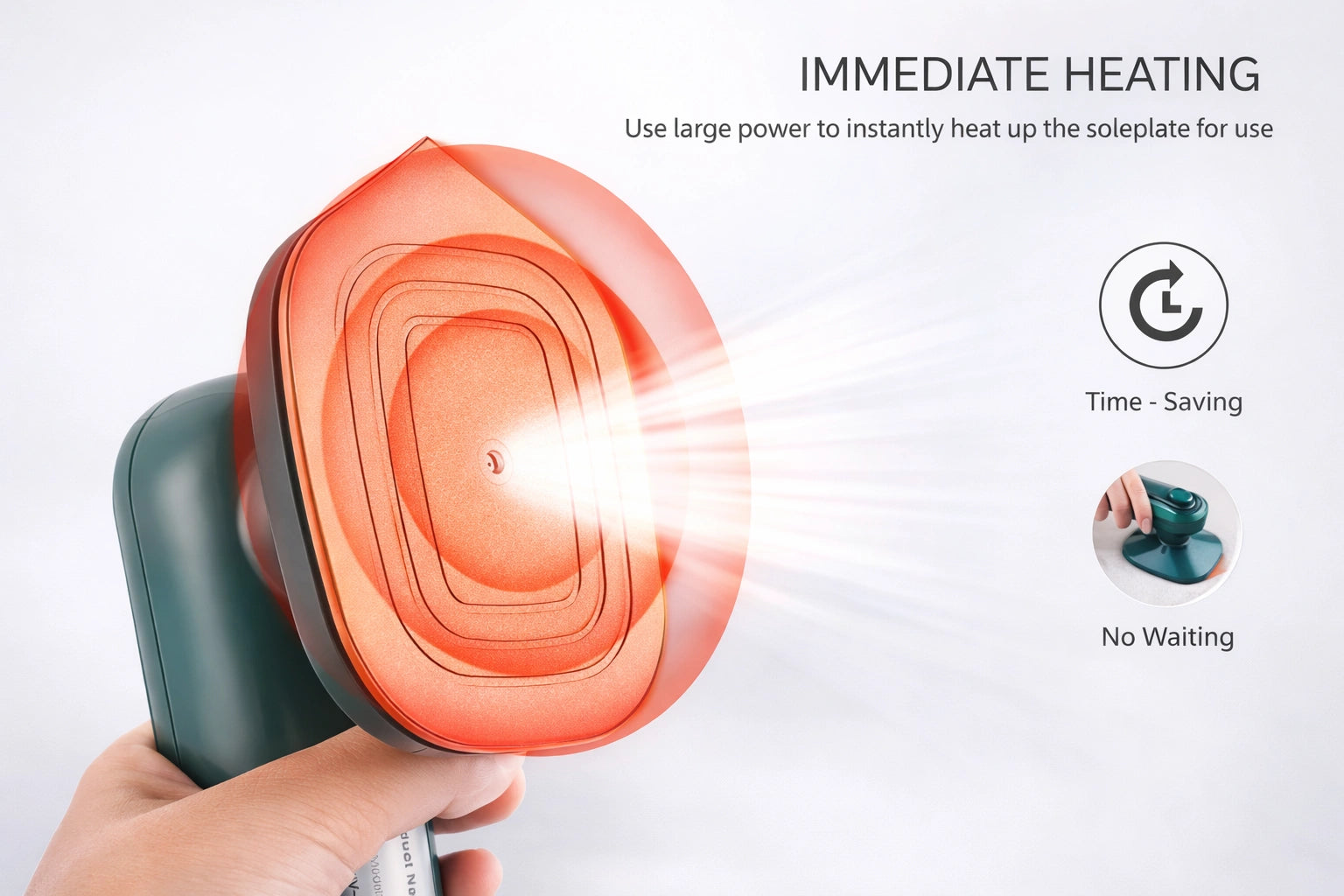 PORTABLE TRAVEL IRON & GARMENTS STEAMER