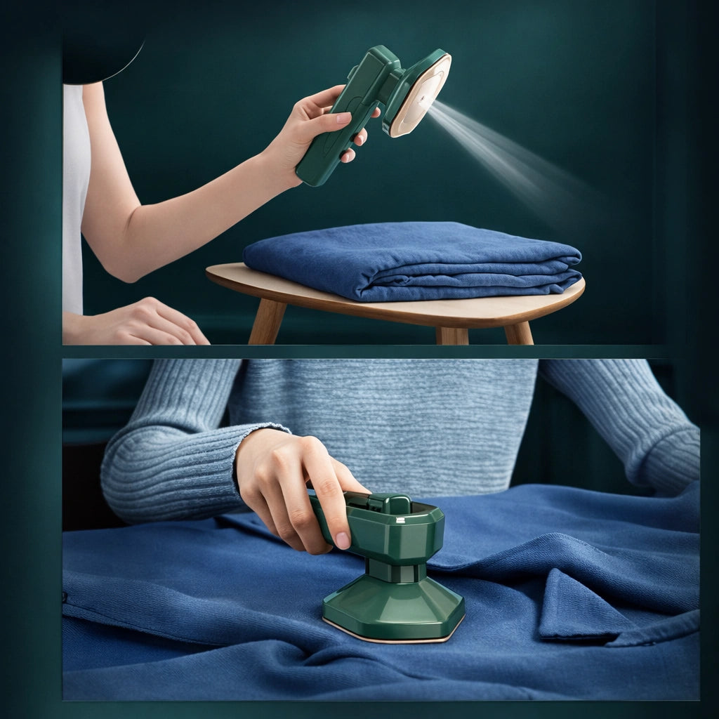 PORTABLE TRAVEL IRON & GARMENTS STEAMER