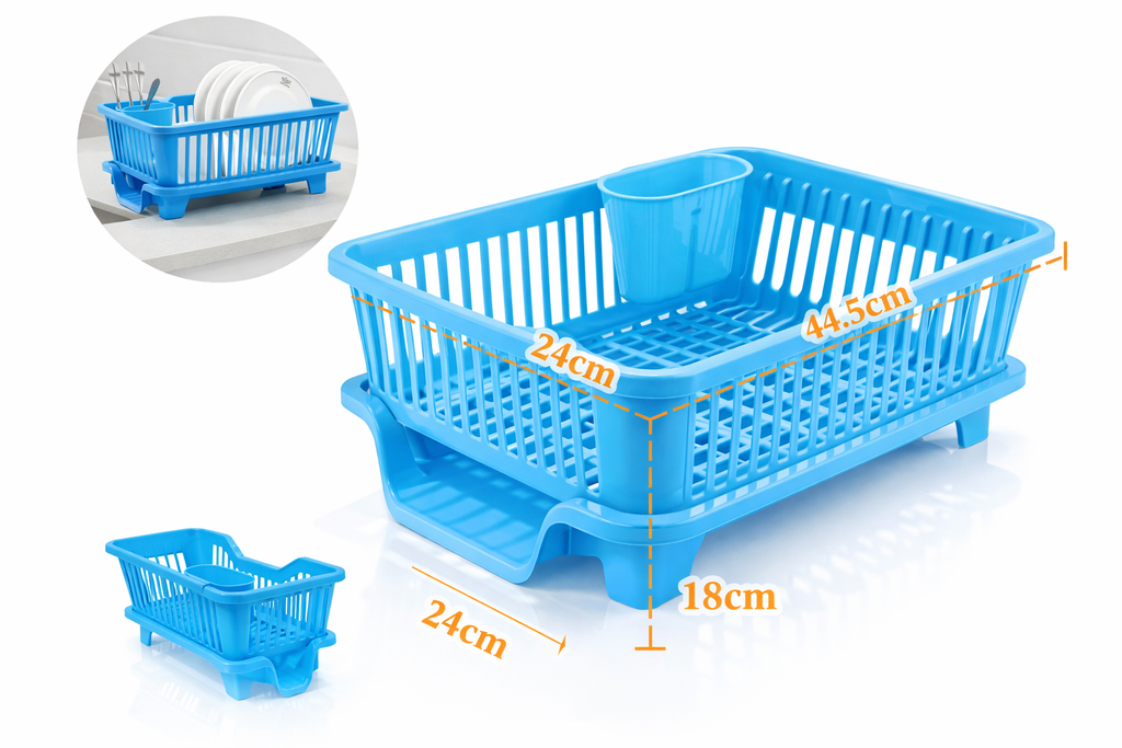 3-IN-1 KITCHEN DISH DRAINER