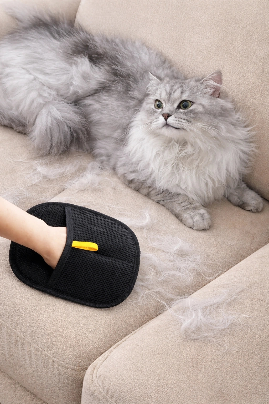 PET HAIR REMOVAL GLOVES