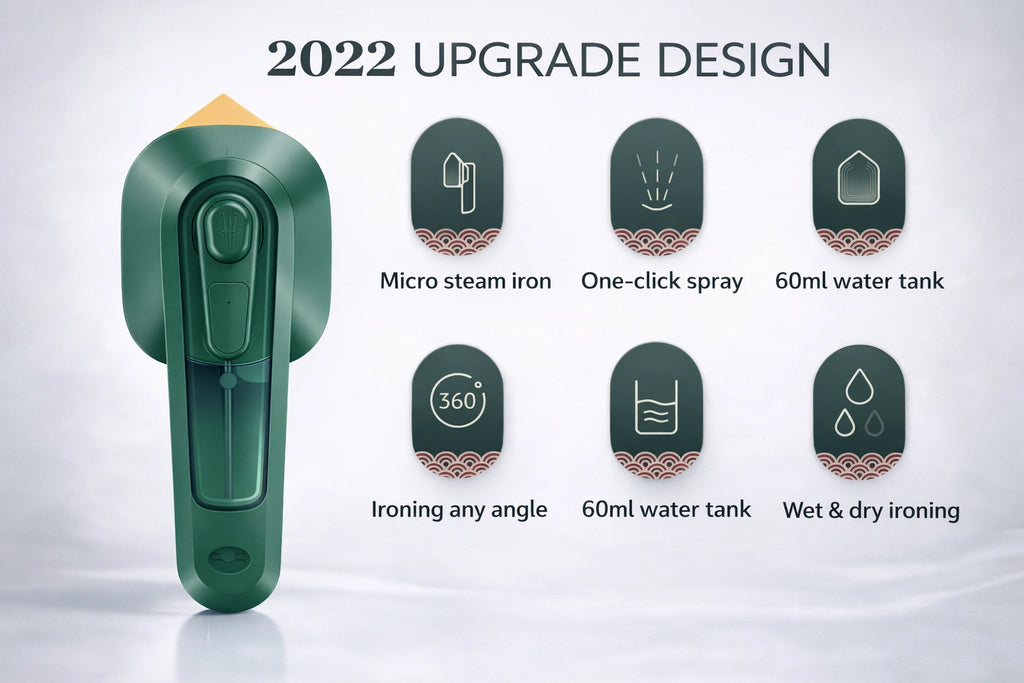 PORTABLE TRAVEL IRON & GARMENTS STEAMER