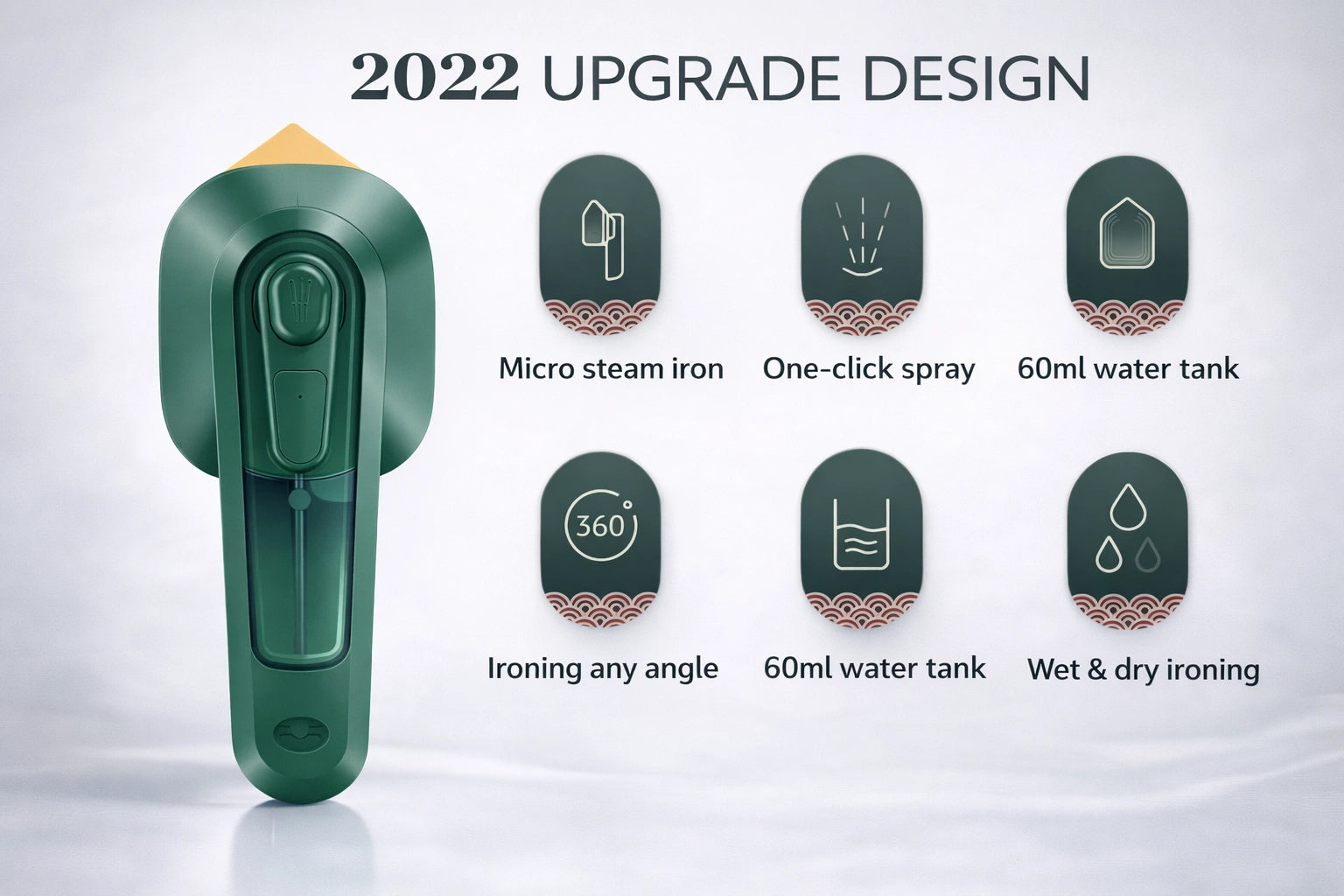 PORTABLE TRAVEL IRON & GARMENTS STEAMER