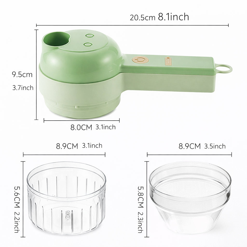 4-IN-1 PORTABLE ELECTRIC VEGETABLE CUTTER