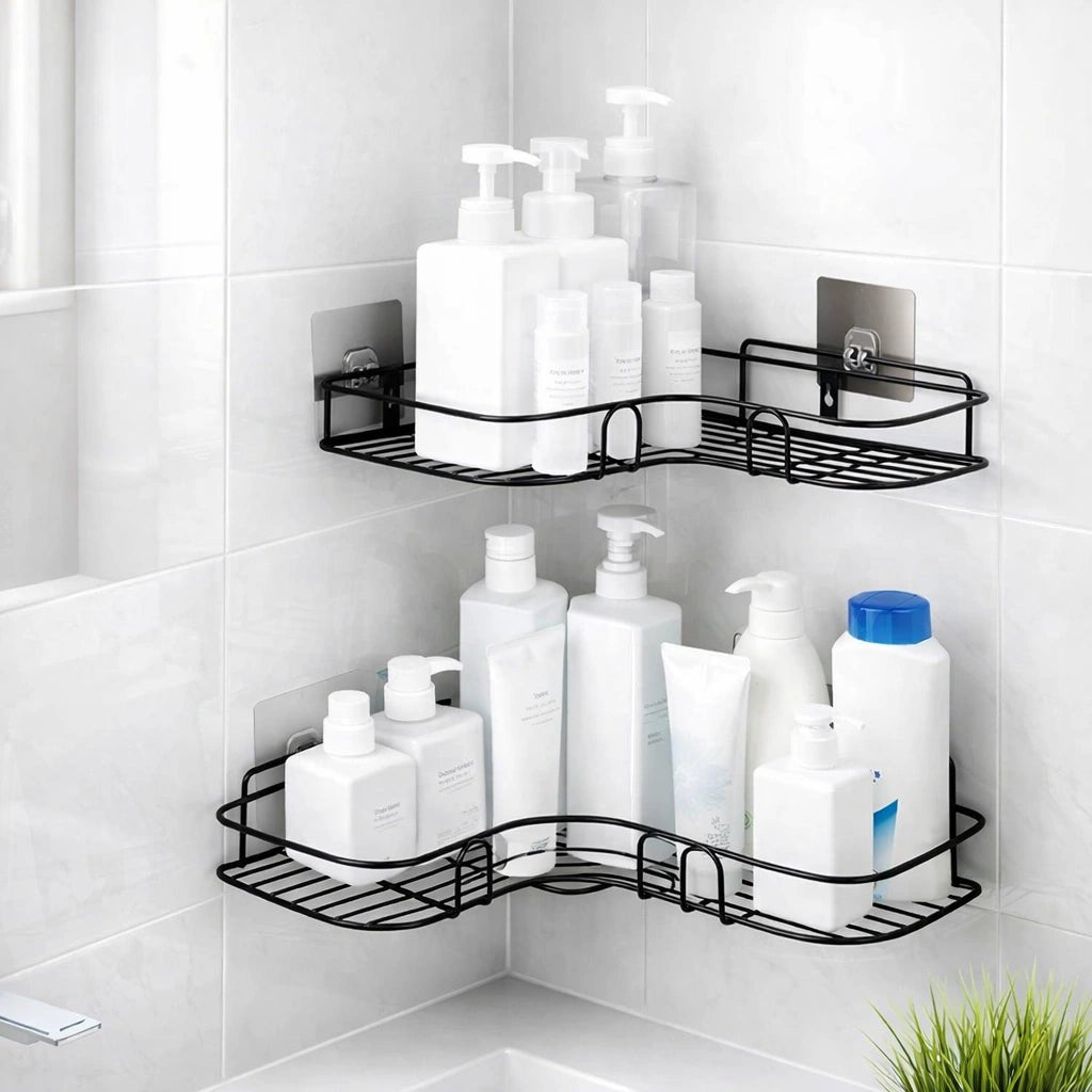 STAINLESS STEEL CORNER SHELF RACK - ZIGTREND